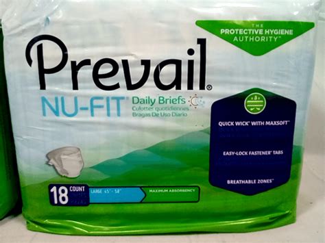 prevail adult diapers with tabs